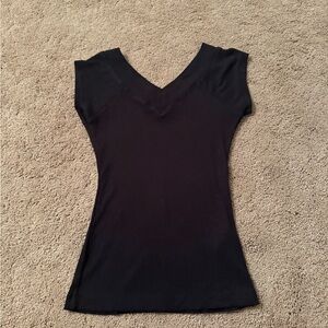 Urban Outfitters BDG Black V-Neck Short Sleeve Tee